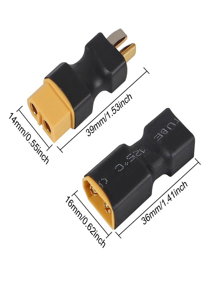 Meimom 4Pairs (8pcs) XT60 Plug Male Female Connector to T Plug Male Female Connector Conversion Adapter - Image 2